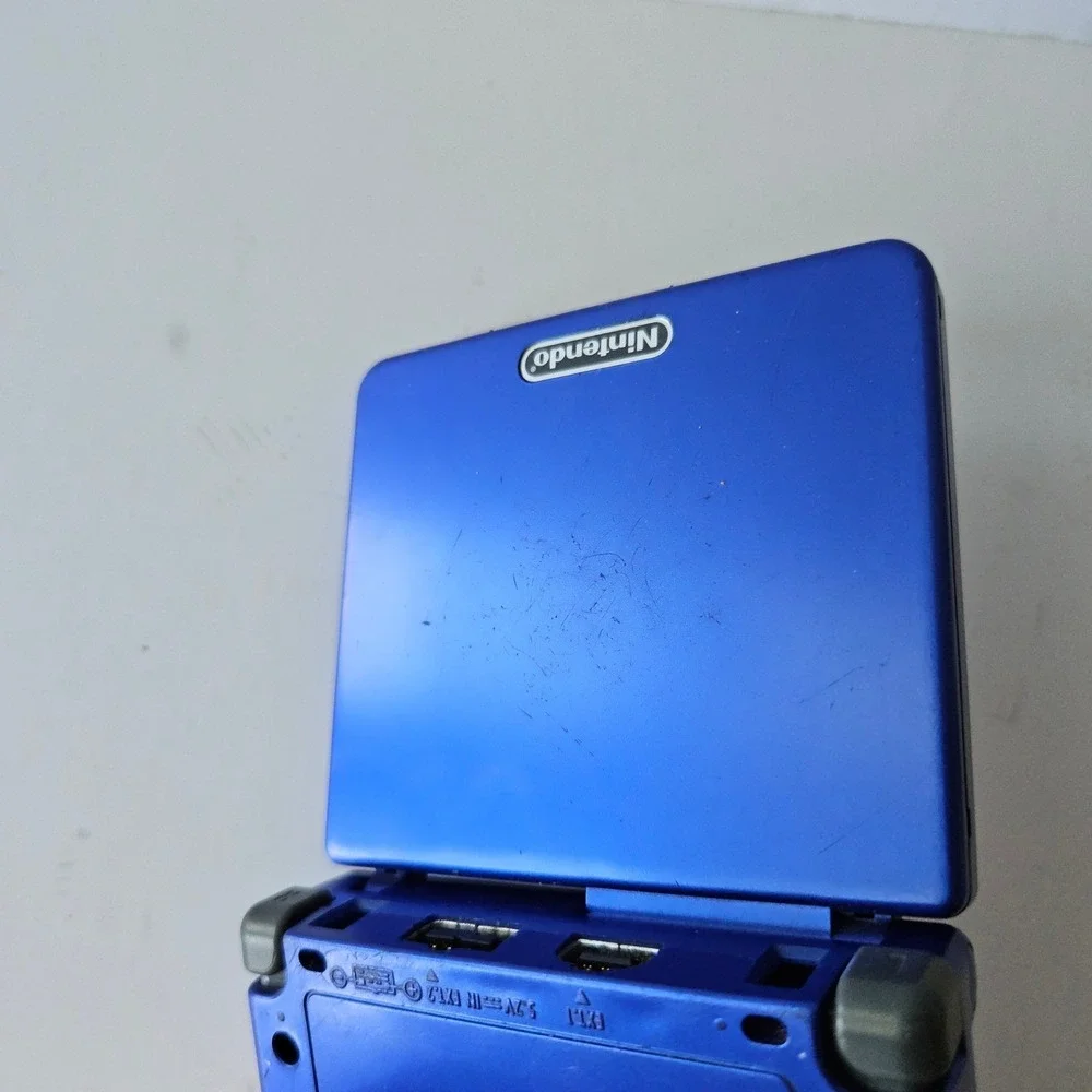 Nintendo Game Boy Advance SP & Pokémon Blue Edition 1998 Game Cartridge - TESTED